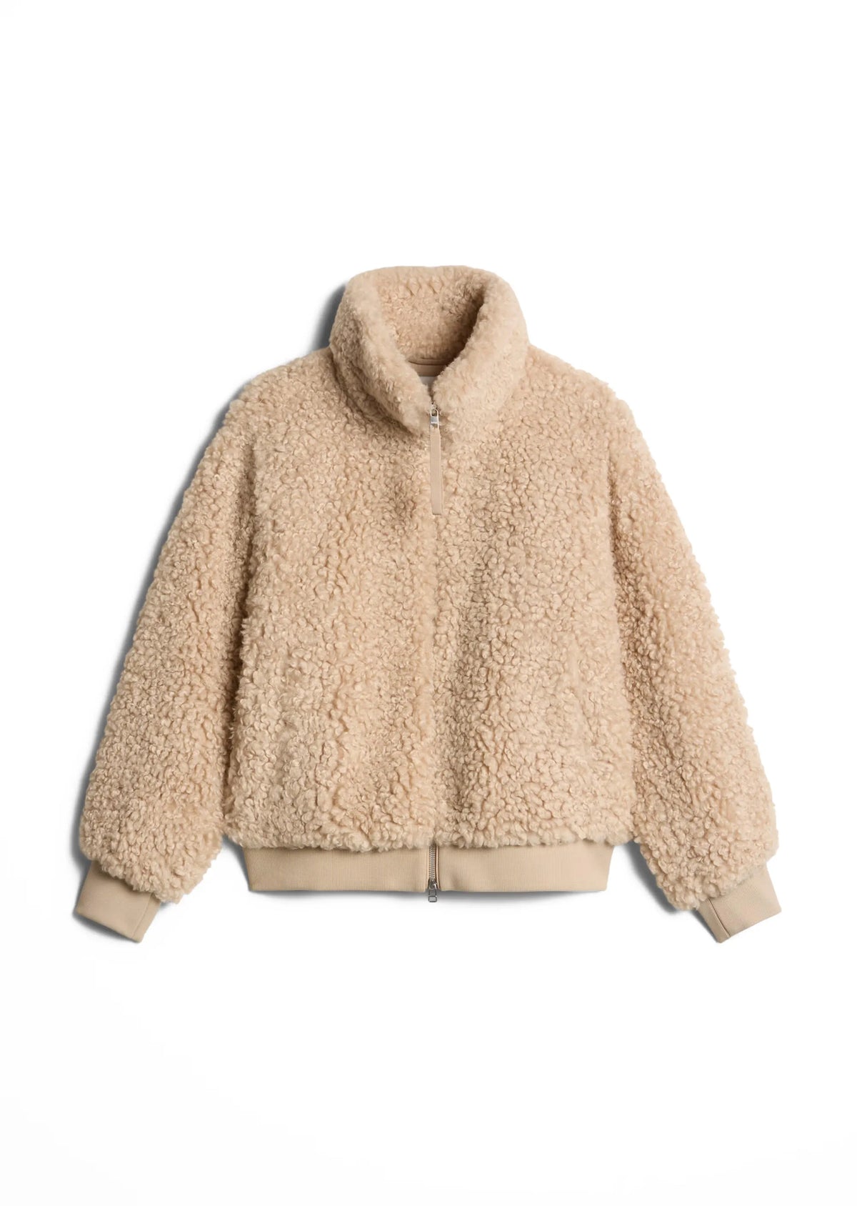 Teddyjacke mit Stehkragen