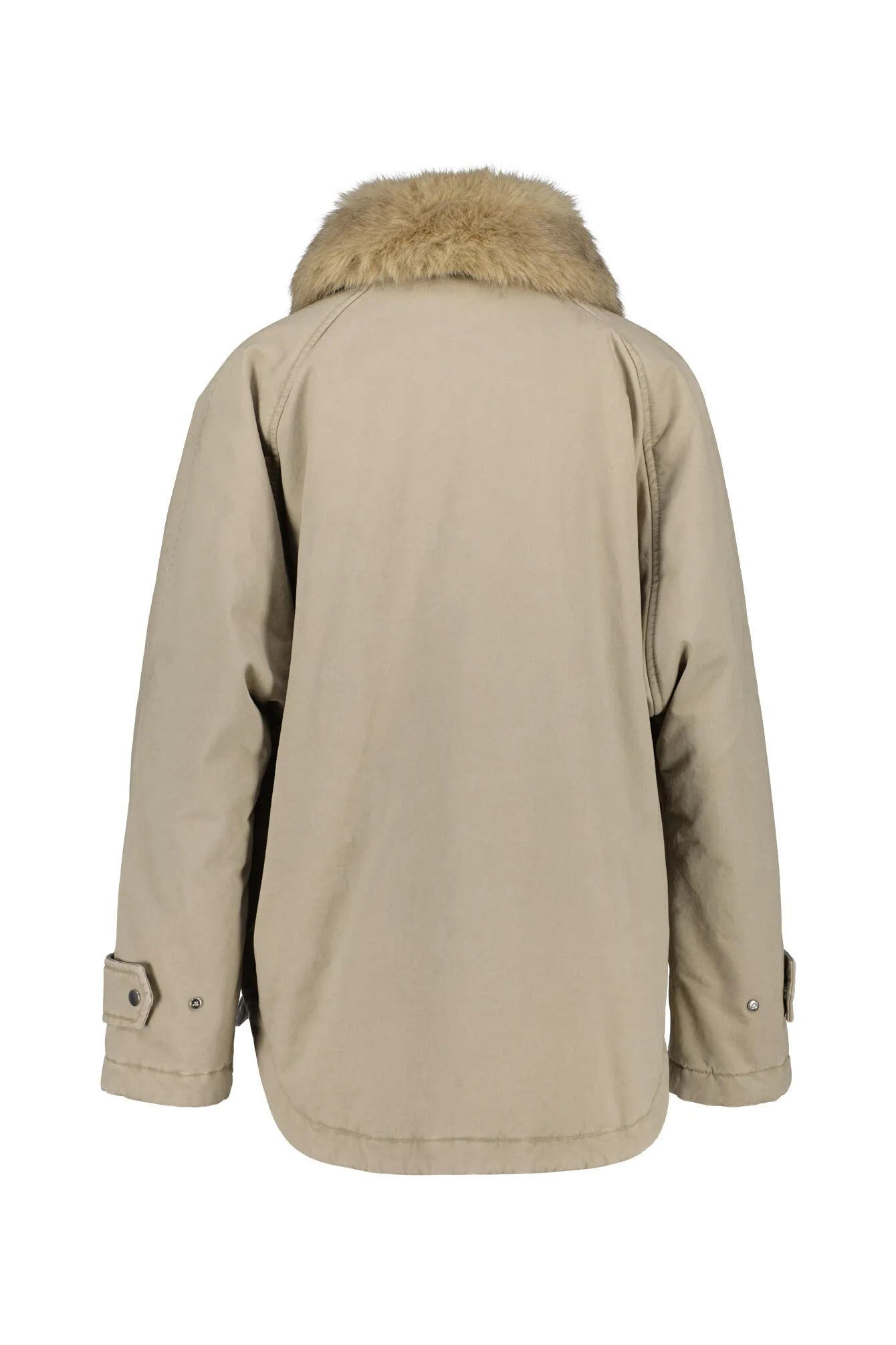 Winterjacke mit Kunstfellkragen