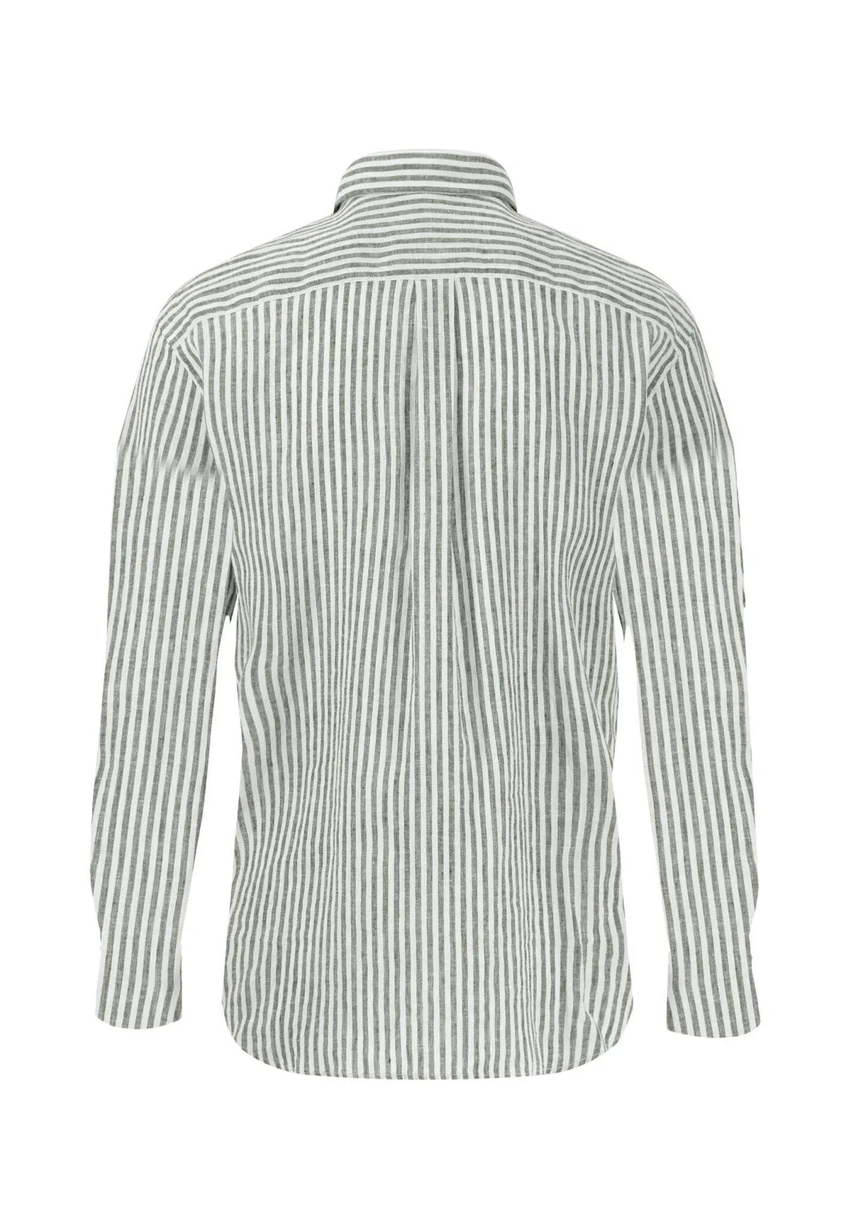 Leinenhemd gestreift Regular Fit
