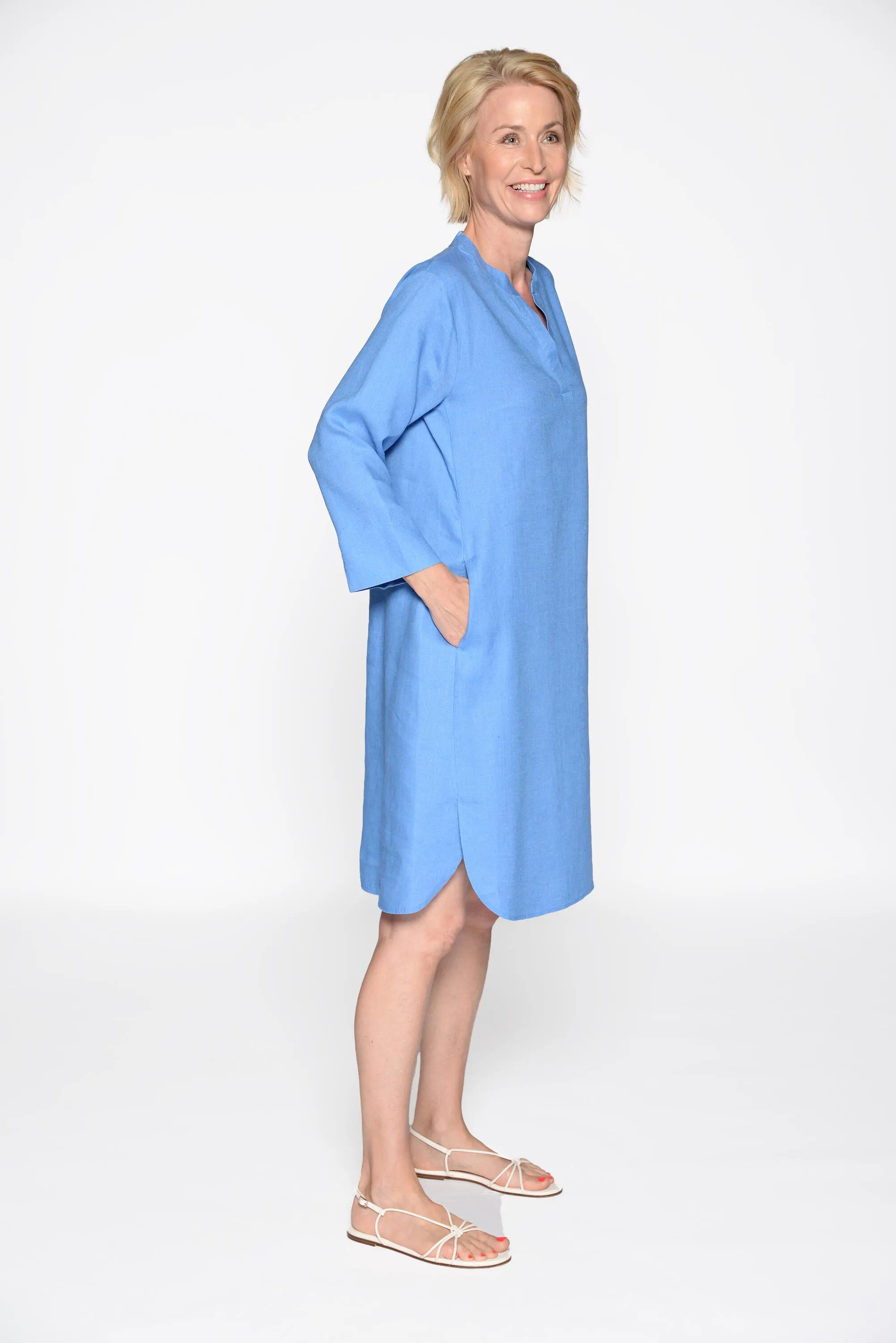 Freizeitkleid Midi aus Leinen