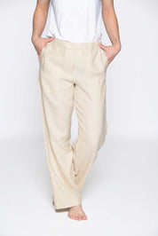Leinenhose Wide Leg
