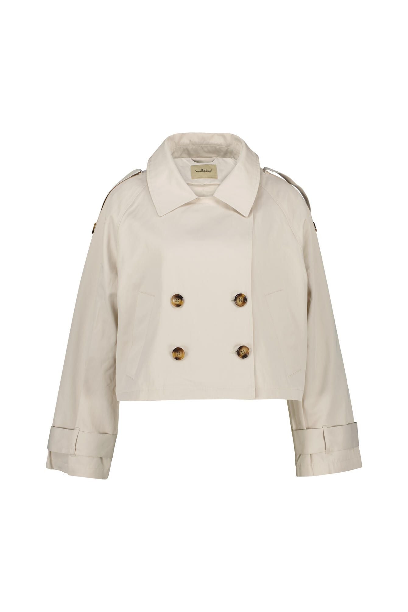 Trench-Jacke aus Baumwollmix