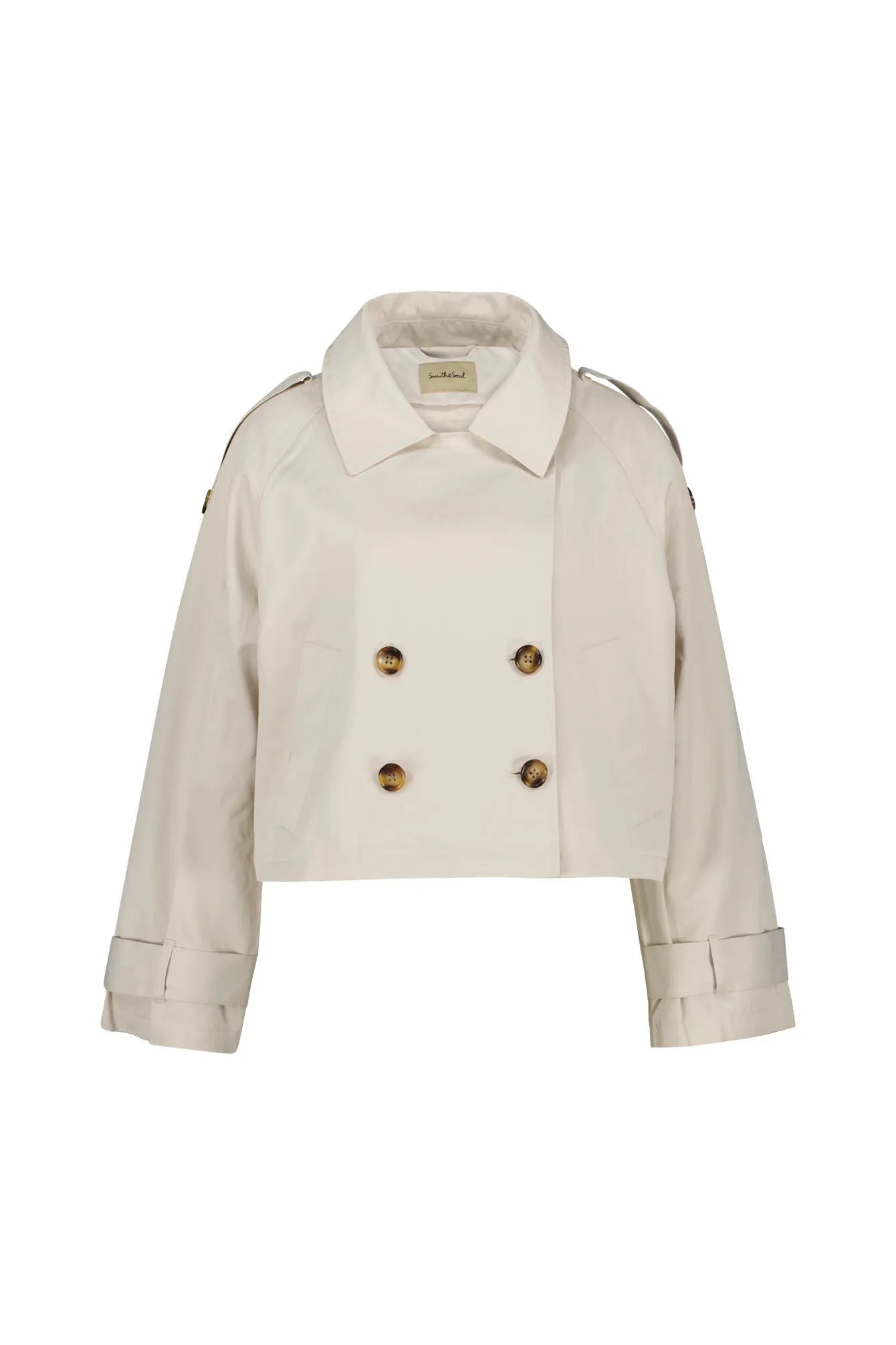 Trench-Jacke aus Baumwollmix