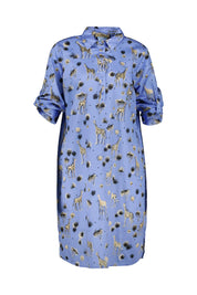 Hemdblusenkleid Midi aus Baumwolle
