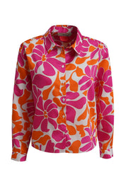Bluse floral aus Baumwolle