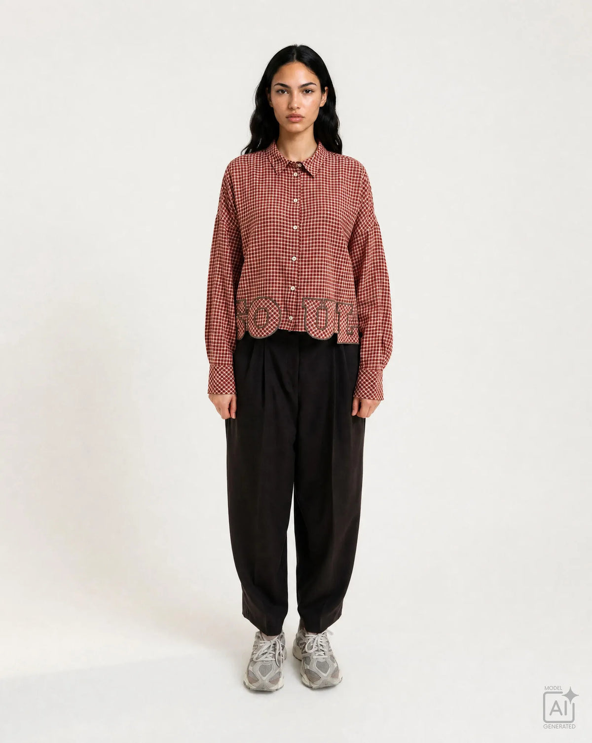Bluse aus Baumwollmix