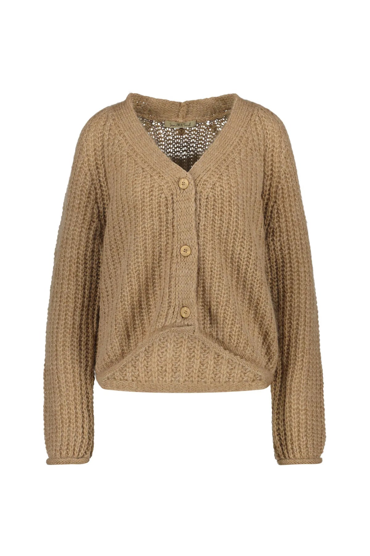 Strickcardigan mit V-Ausschnitt