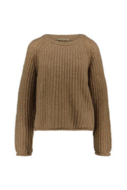 Strickpullover mit Rundhalsausschnitt