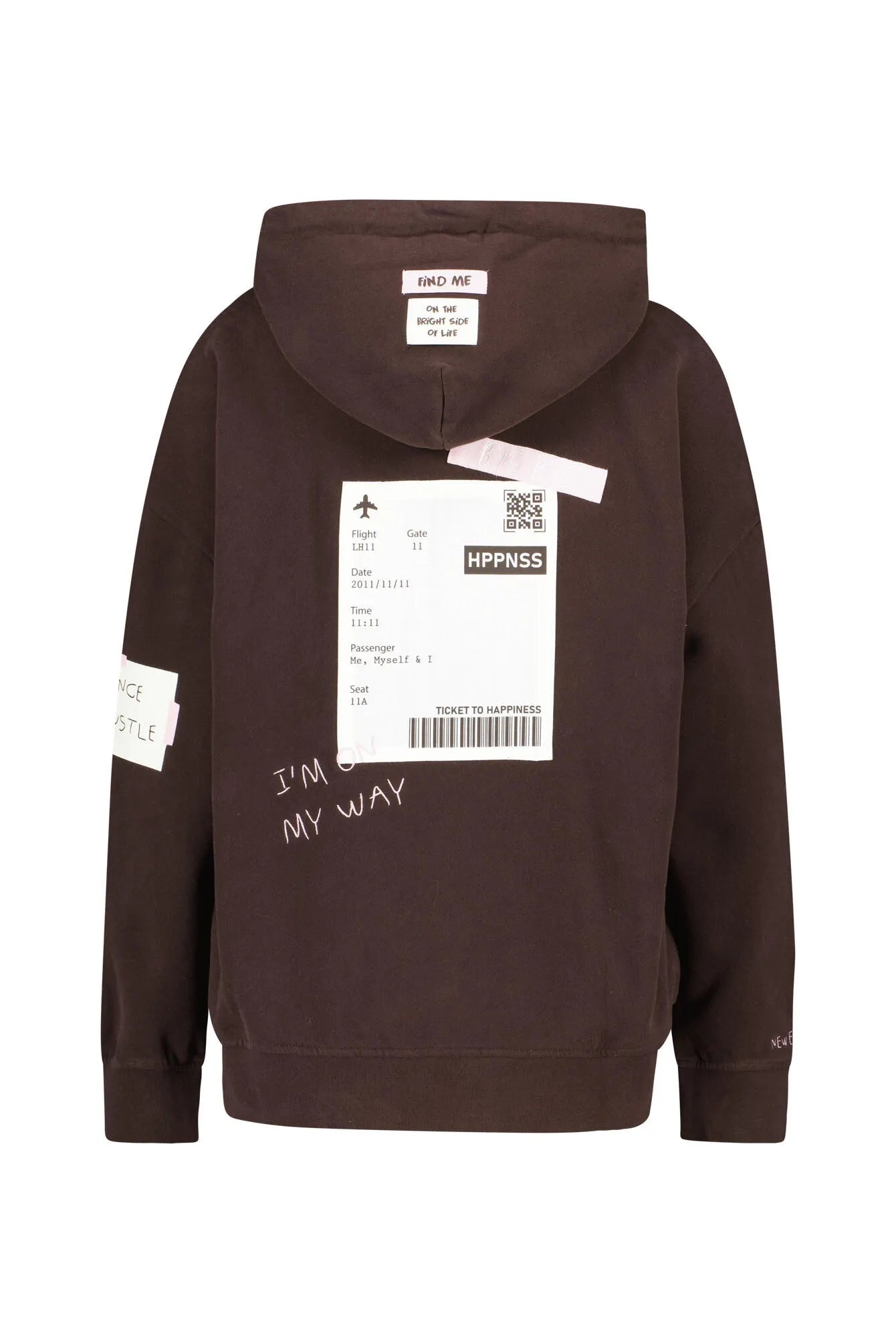 Sweathoodie oversized aus Baumwollmix