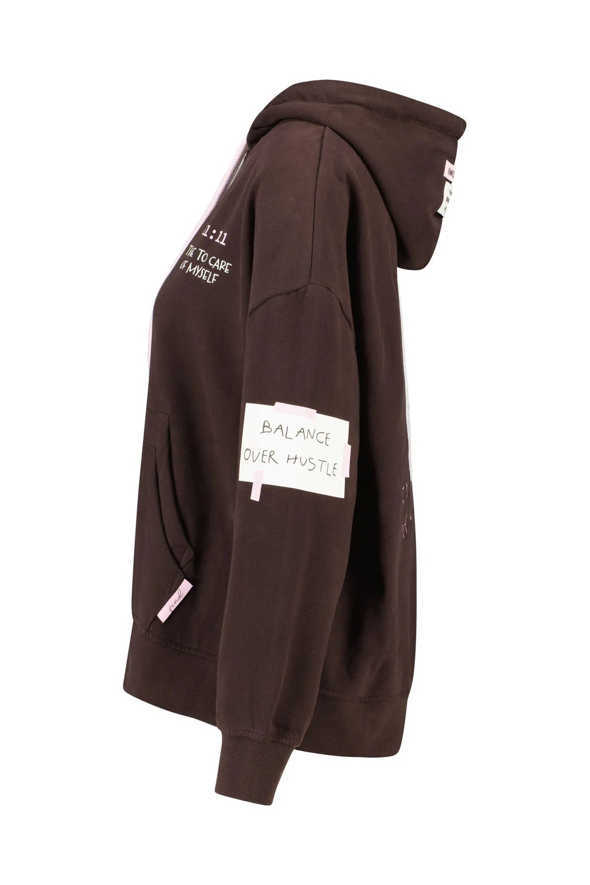 Sweathoodie oversized aus Baumwollmix
