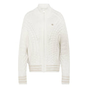 Strickjacke mit Stehkragen