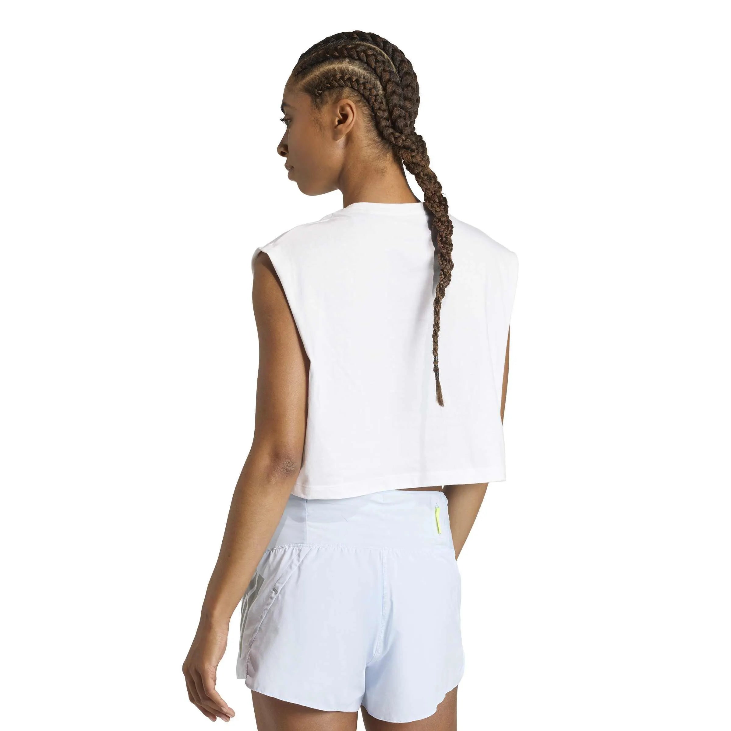 Top cropped aus Baumwolle