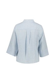 Leinenbluse gestreift