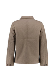 Wolljacke mit aufliegendem Kragen