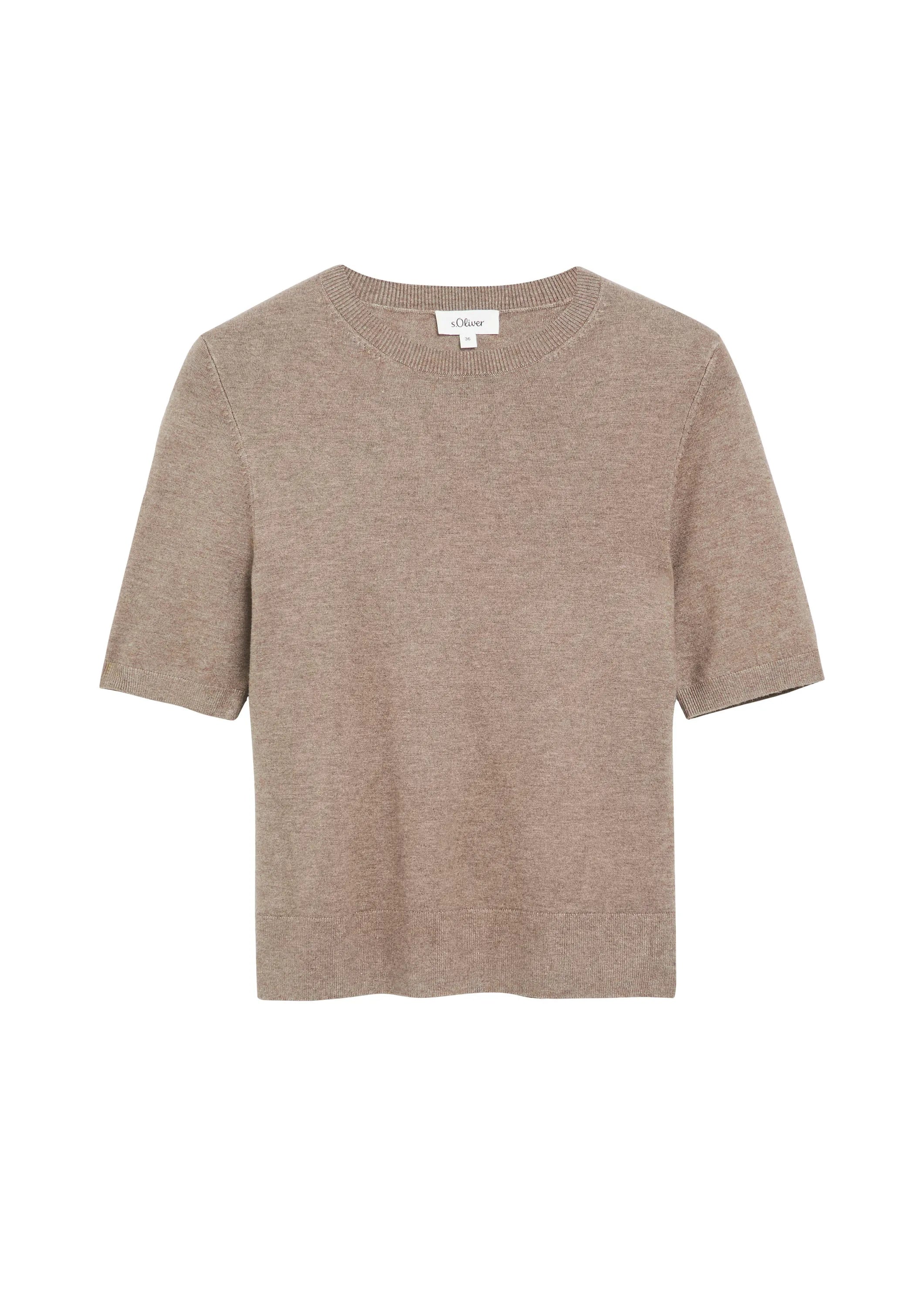 Strick-T-Shirt aus Viskosemix