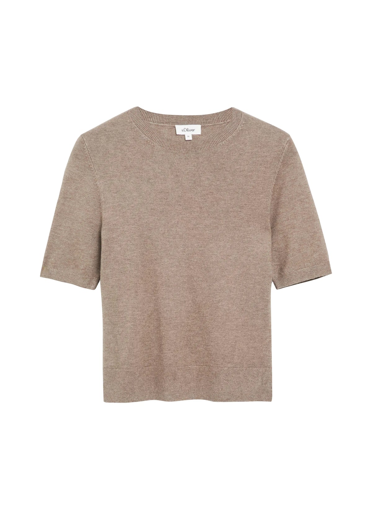 Strick-T-Shirt aus Viskosemix