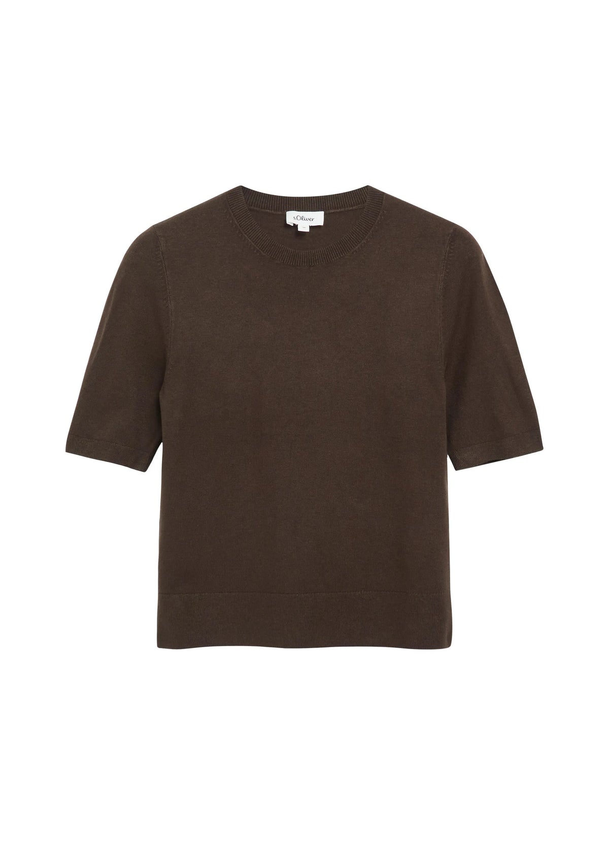 Strick-T-Shirt aus Viskosemix