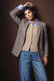 Karierter Blazer
