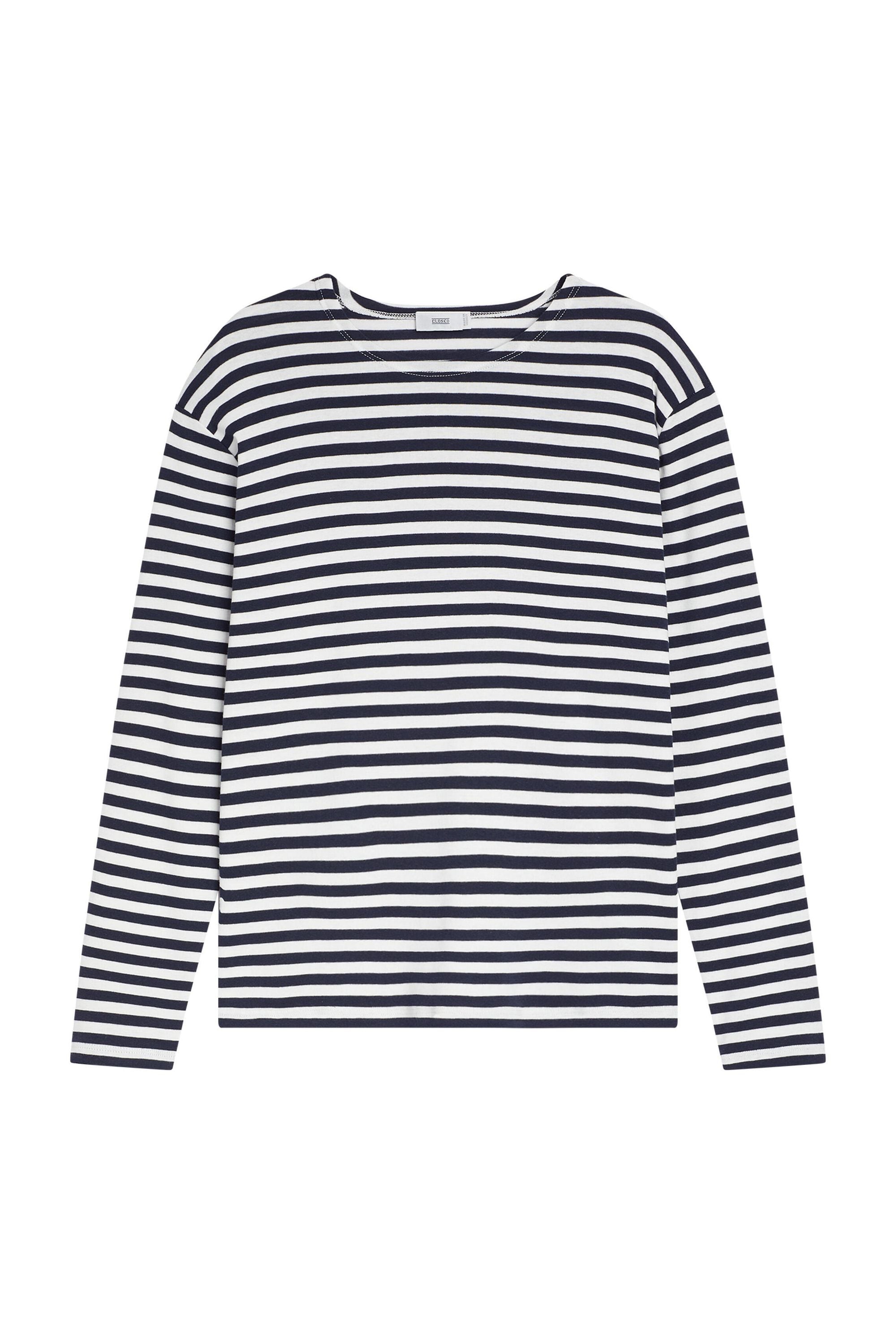 Gestreiftes Langarmshirt