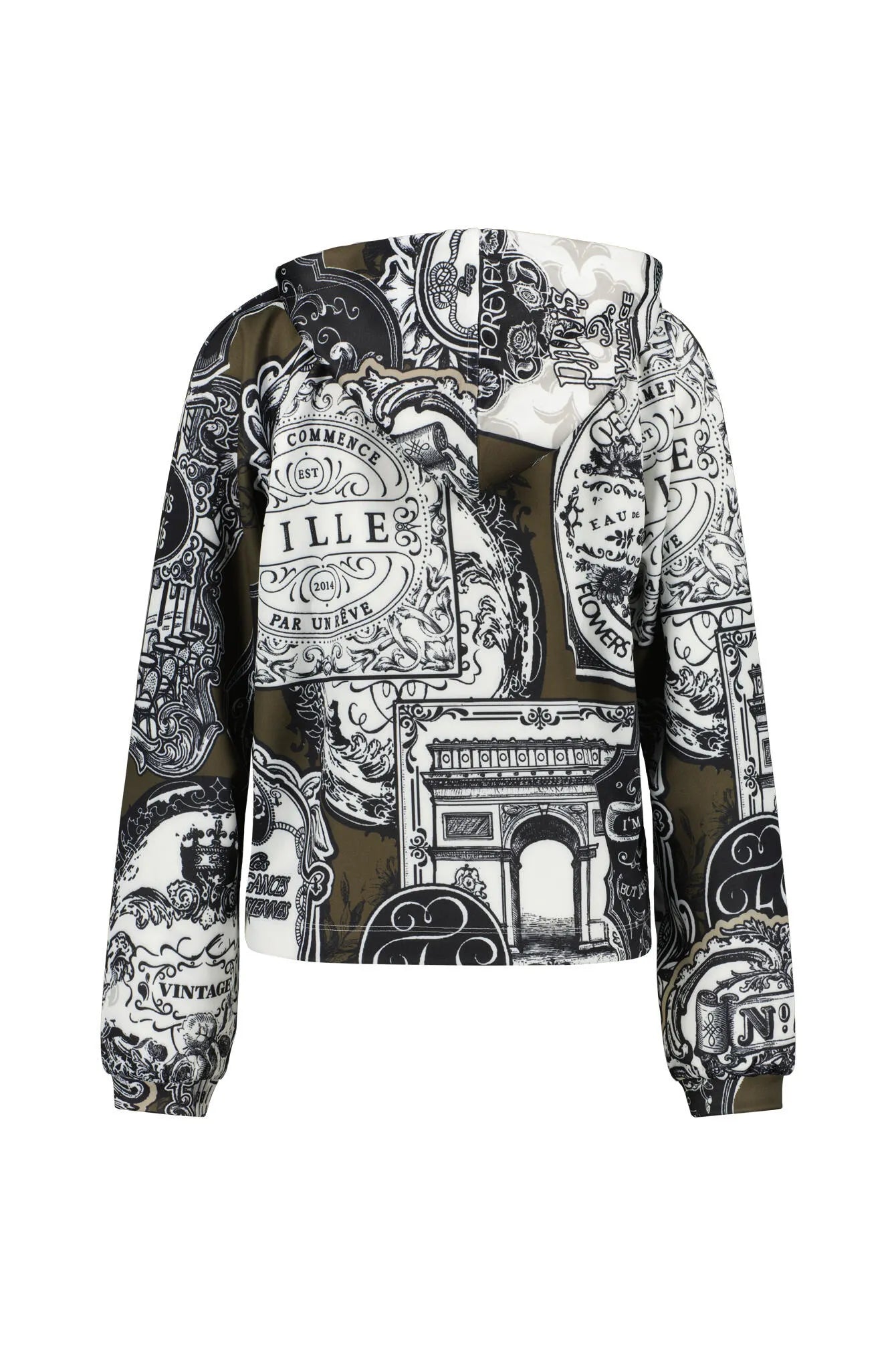 Sweathoodie Relaxed Fit mit Strassdetails