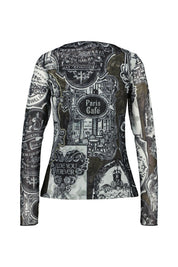 Langarmshirt aus Mesh