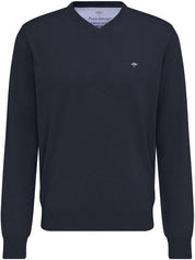 Strickpullover mit V-Ausschnitt