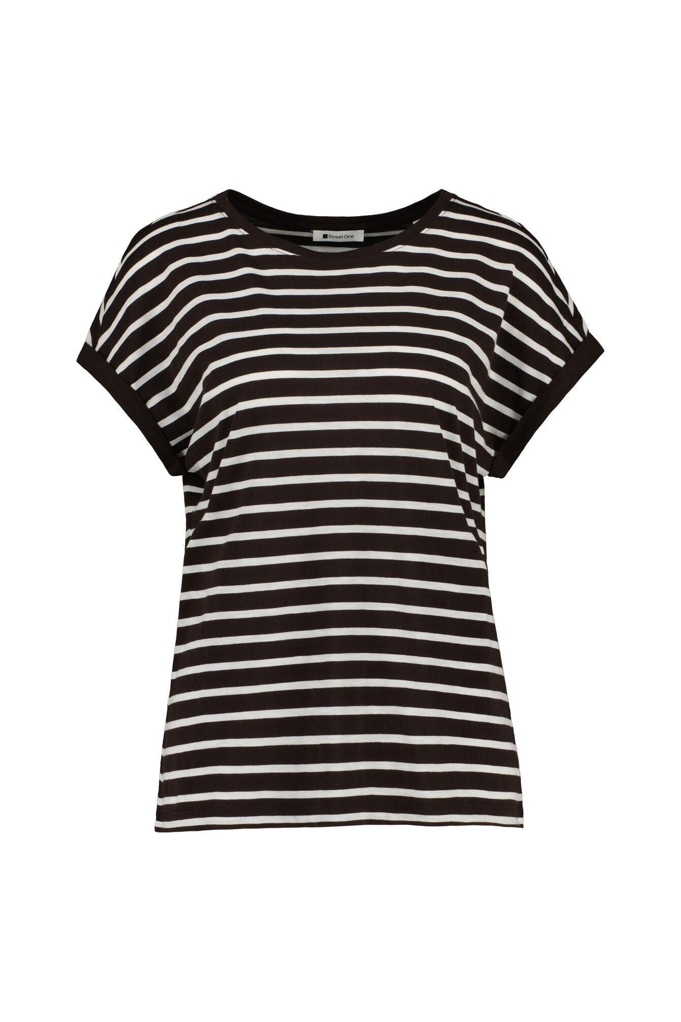 T-Shirt gestreift aus Baumwollmix
