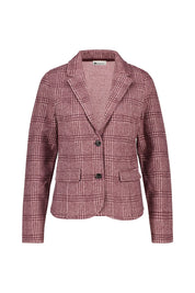 Blazer mit Karomuster und Knöpfen