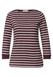 3/4-Arm Shirt mit Streifen