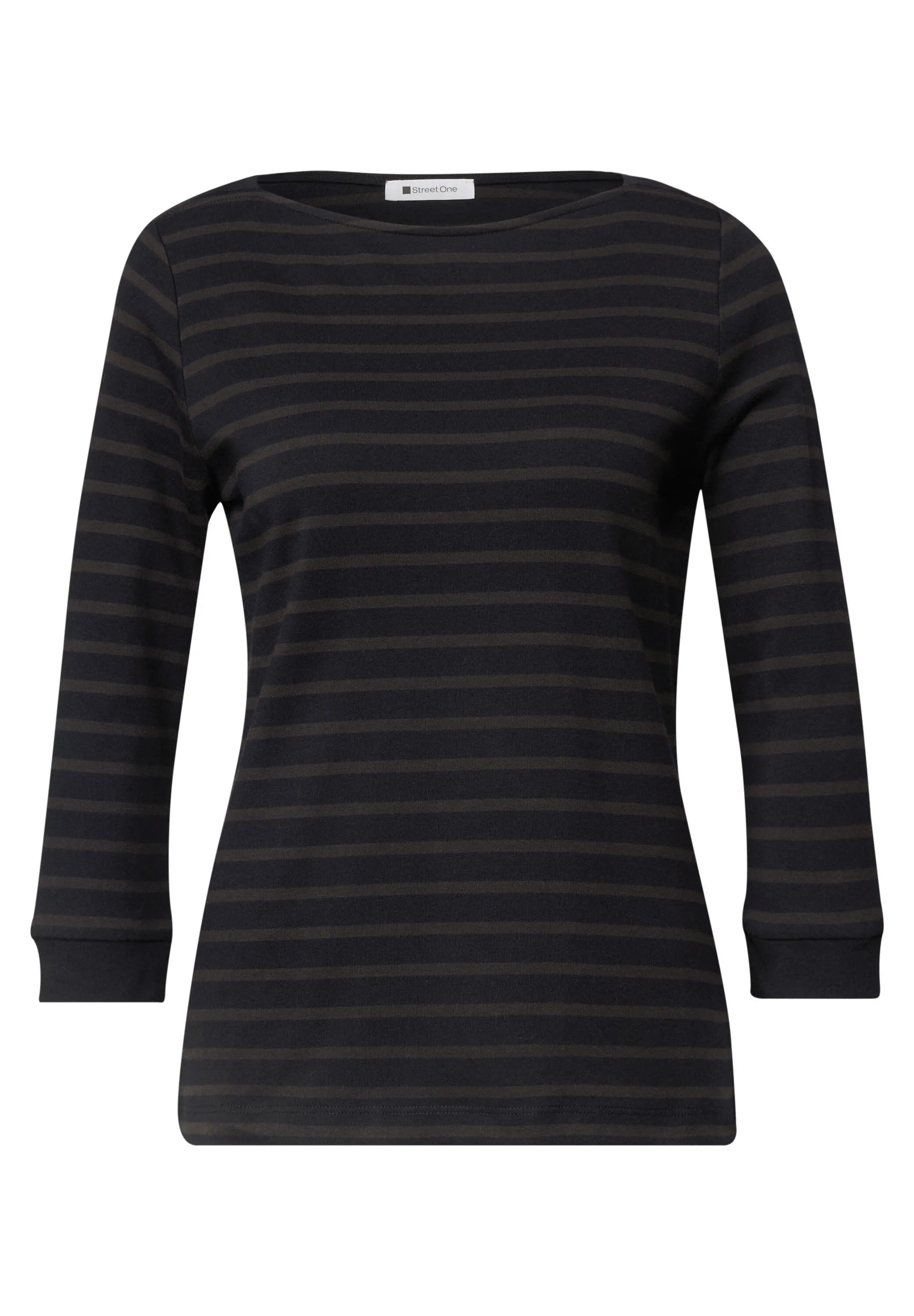 3/4-Arm Shirt mit Streifen
