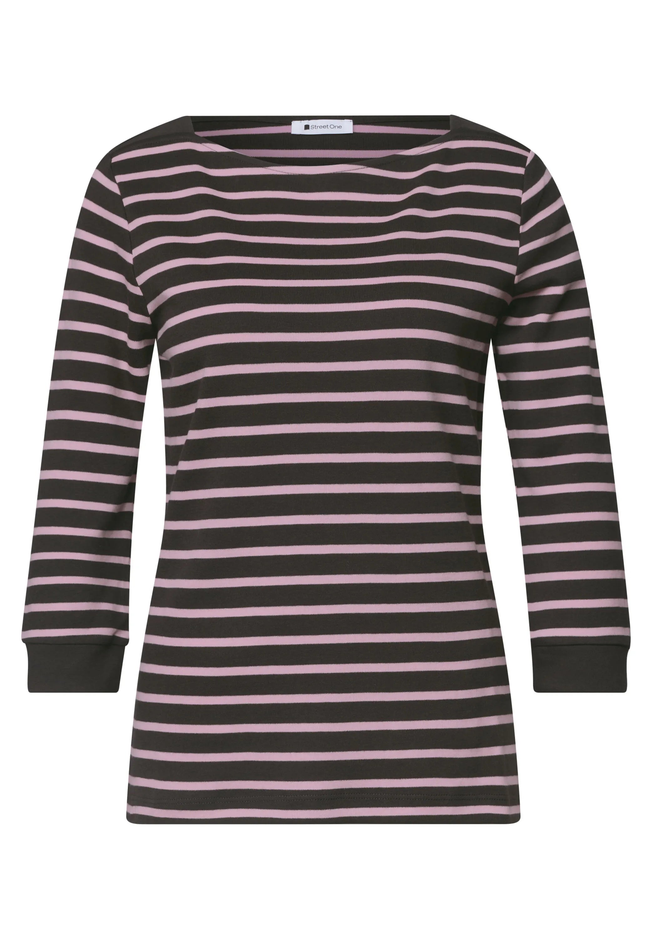 3/4-Arm Shirt mit Streifen
