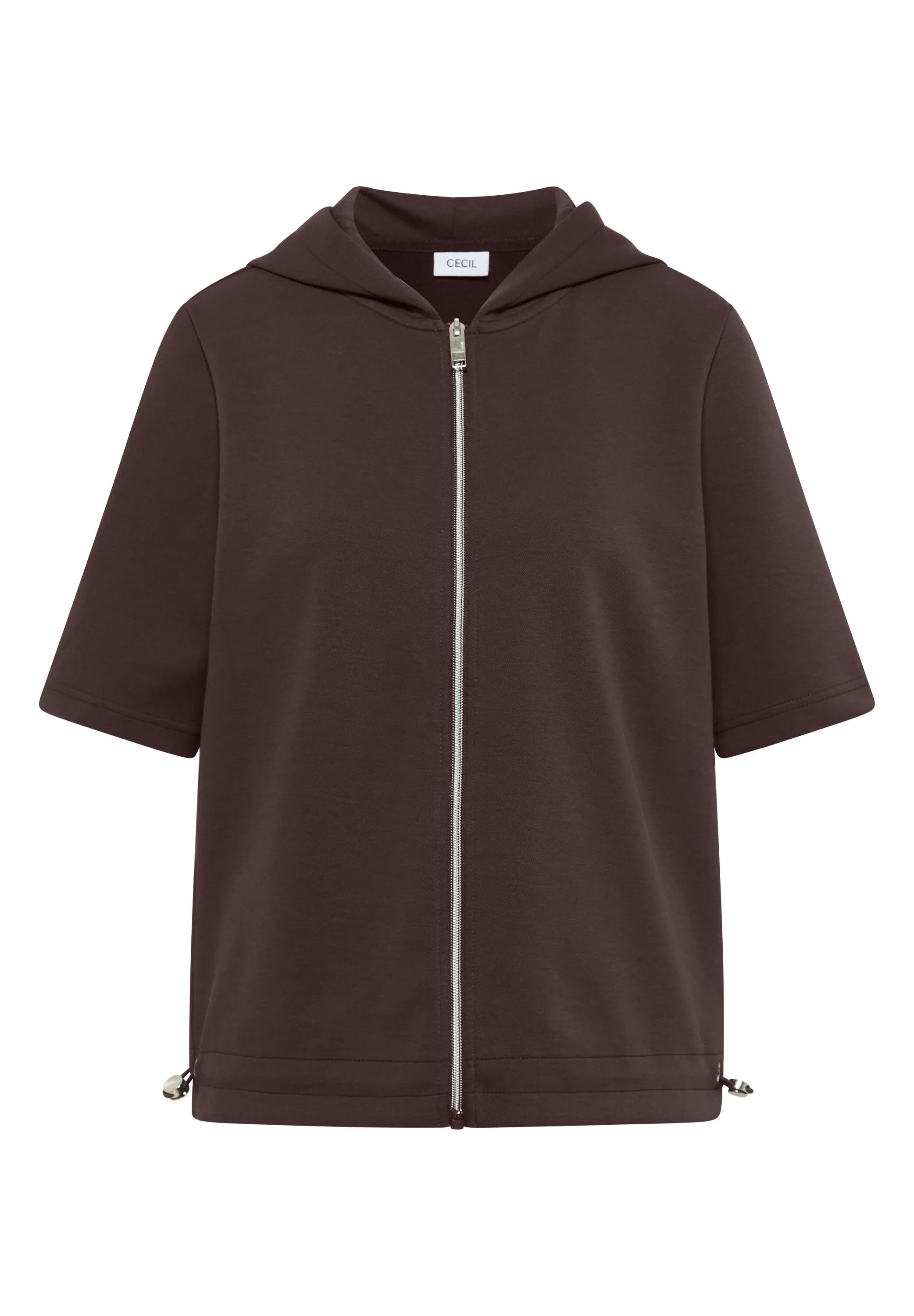 Sweatshirtjacke aus Baumwollmix