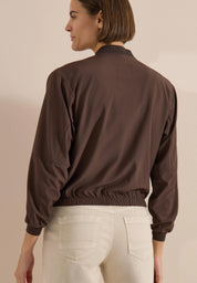 Blouson mit Bündchenkragen
