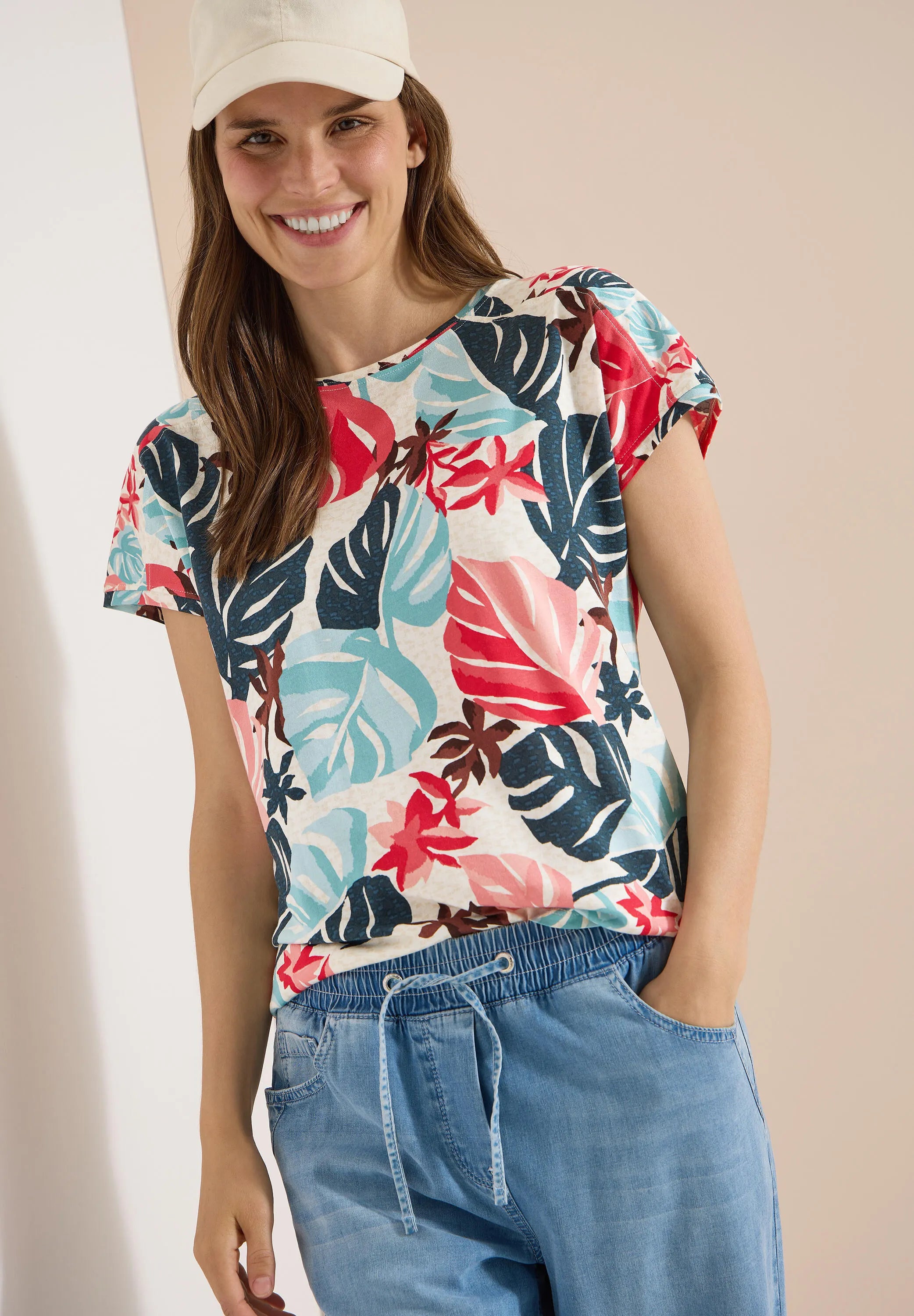 T-Shirt aus Baumwollmix