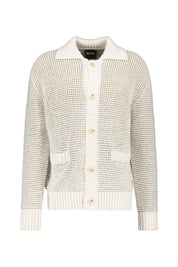 Strickjacke aus Schurwollmix