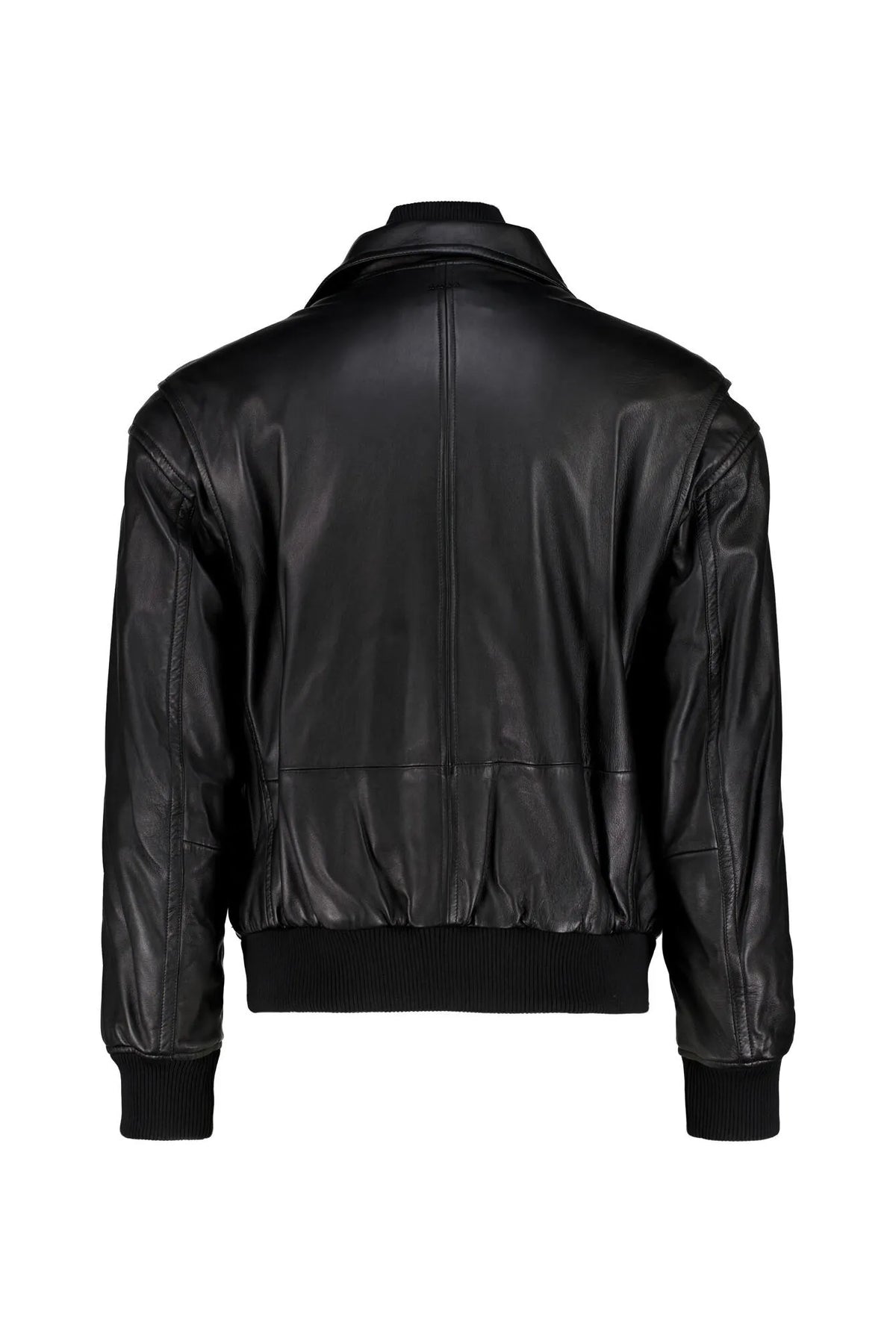 Lederjacke mit Stehkragen