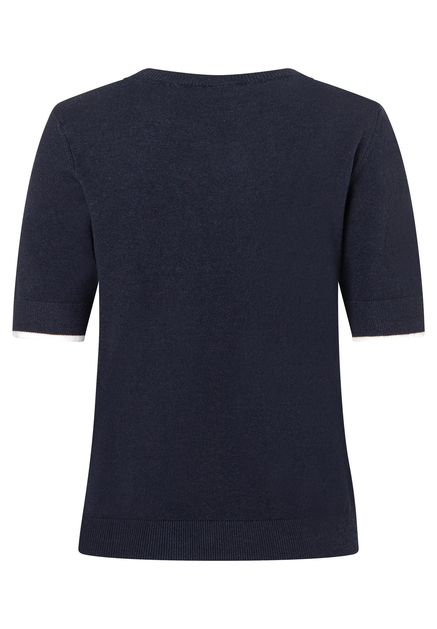 Strick-T-Shirt aus Viskosemix