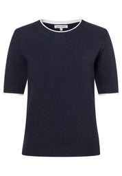 Strick-T-Shirt aus Viskosemix