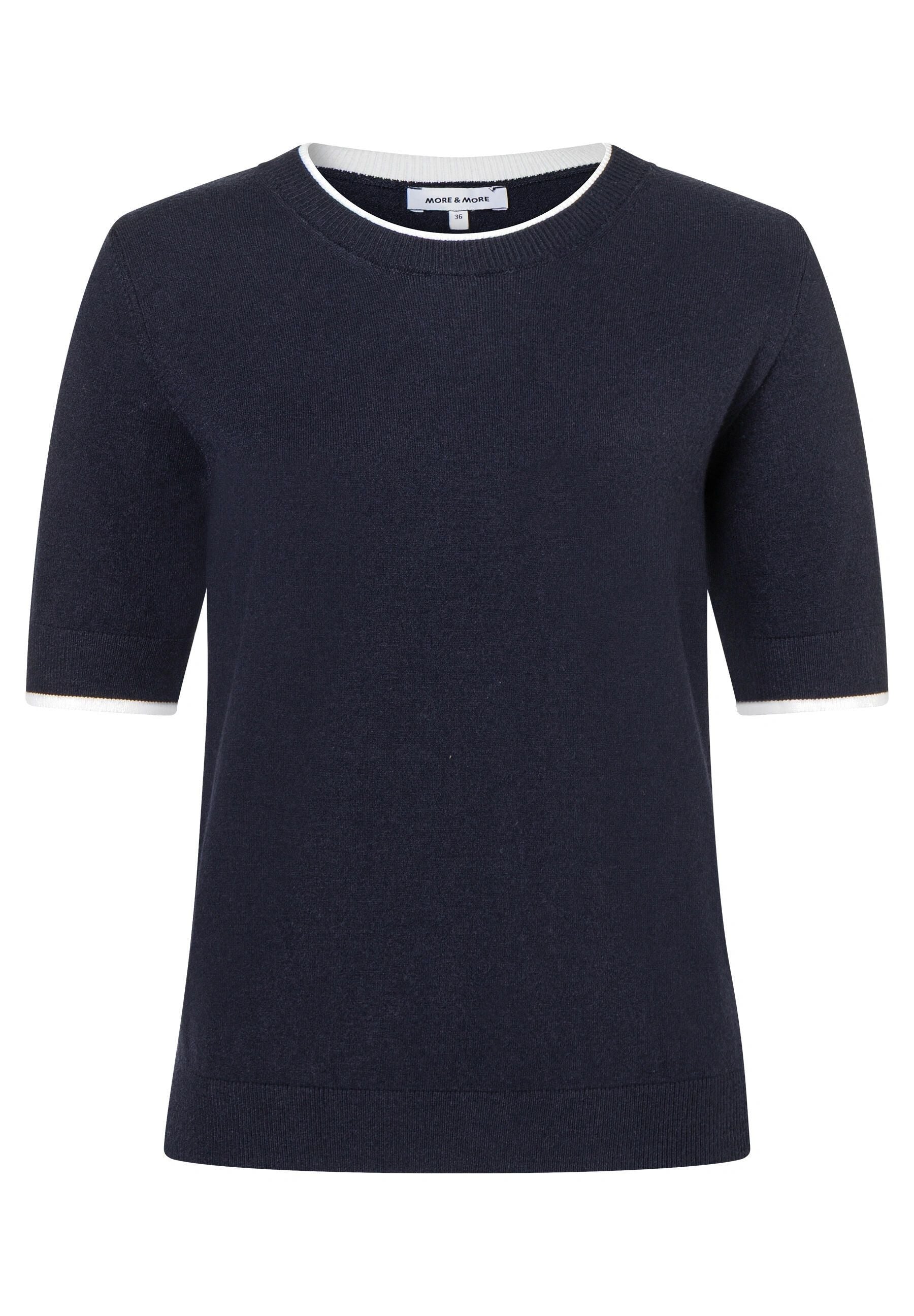 Strick-T-Shirt aus Viskosemix
