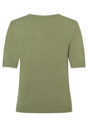 Strick-T-Shirt aus Viskosemix