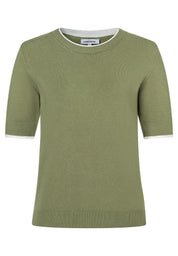 Strick-T-Shirt aus Viskosemix