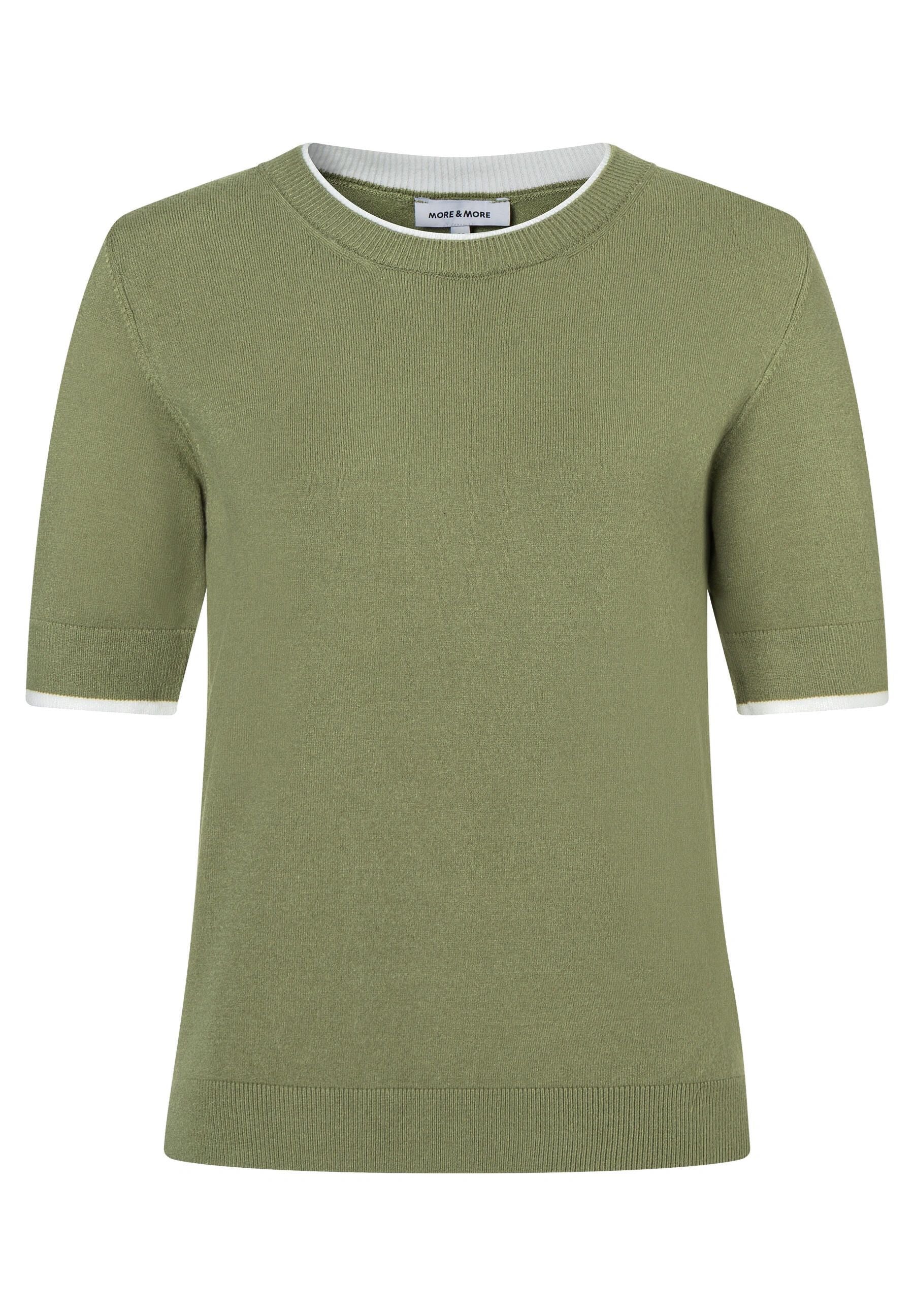 Strick-T-Shirt aus Viskosemix