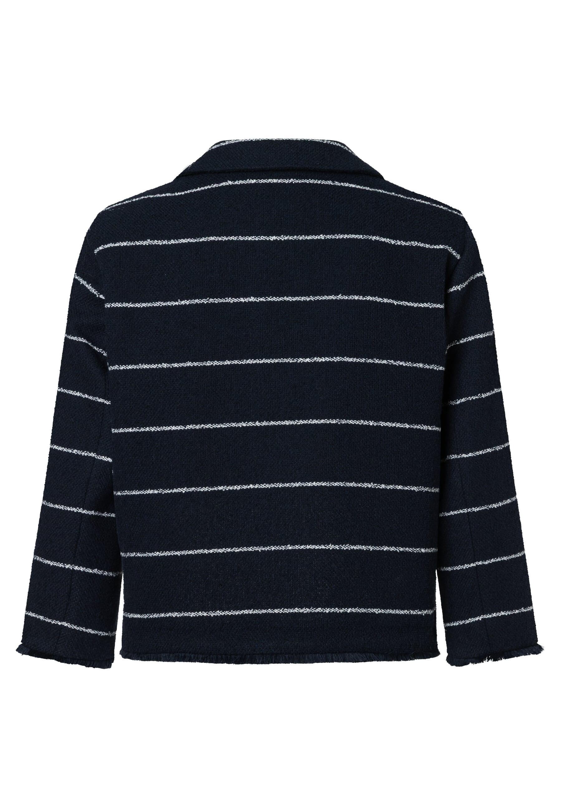Blazer gestreift aus Baumwollmix