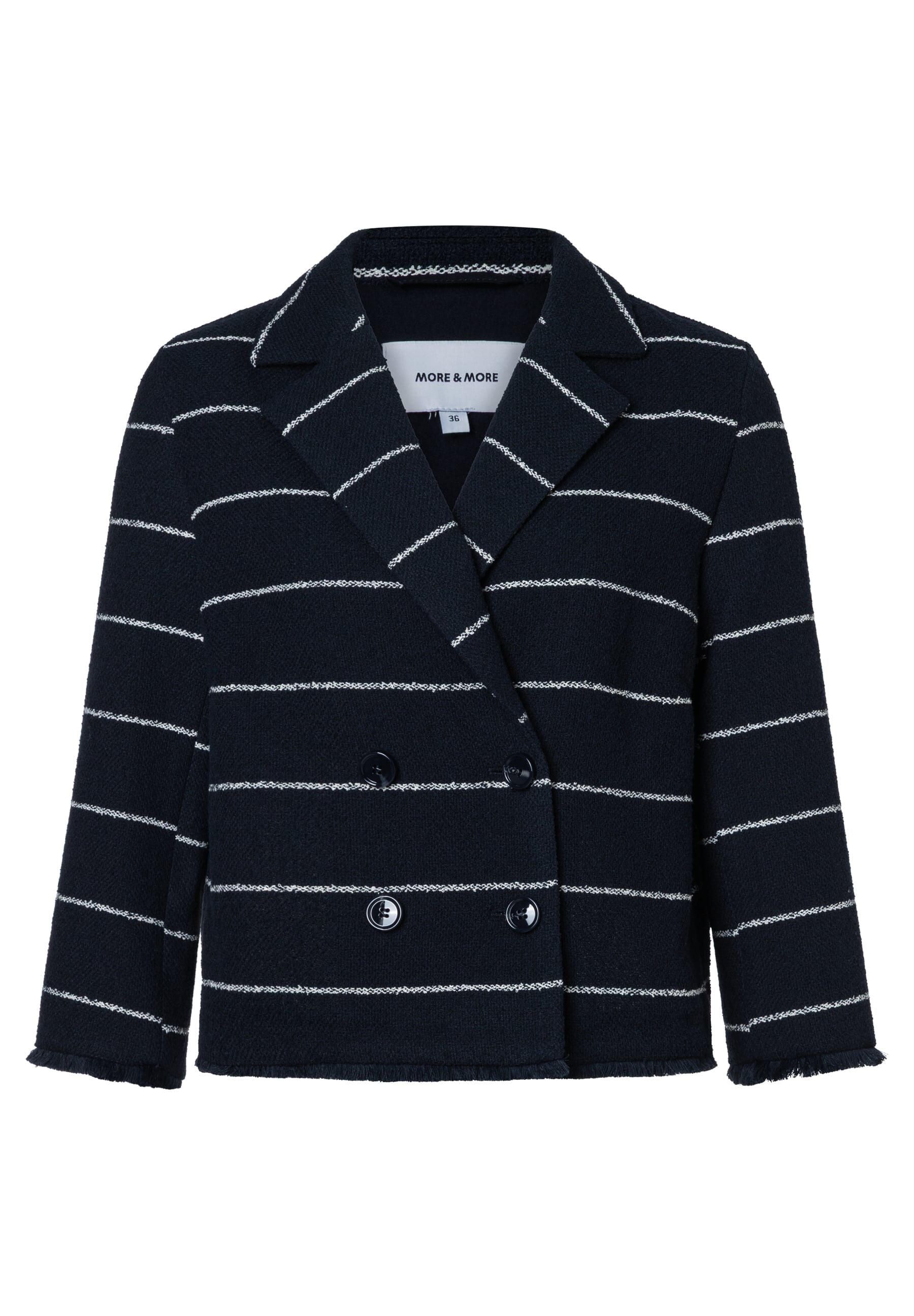 Blazer gestreift aus Baumwollmix