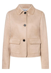 Leichte Jacke in Wildleder-Optik