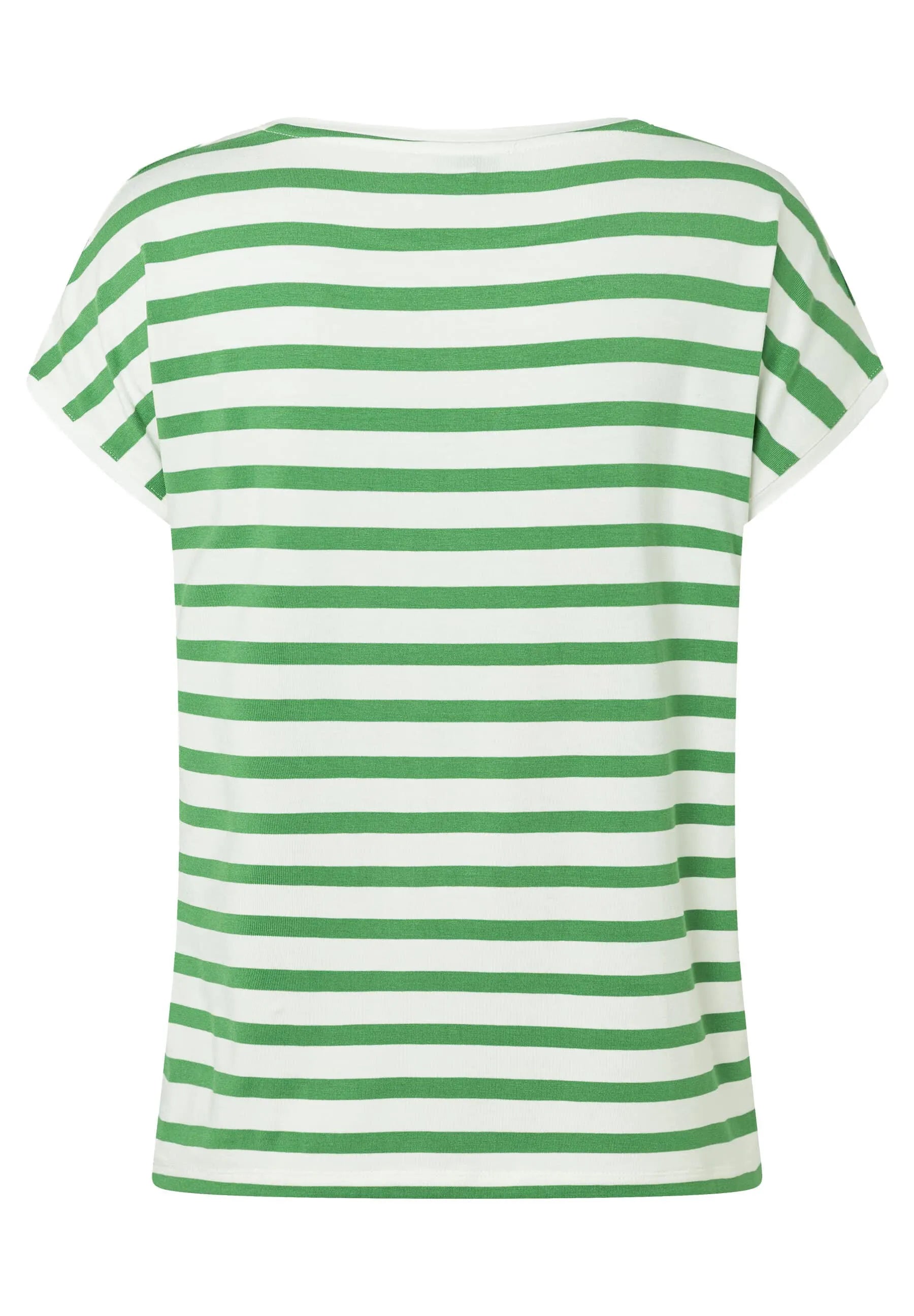 T-Shirt gestreift aus Viskose