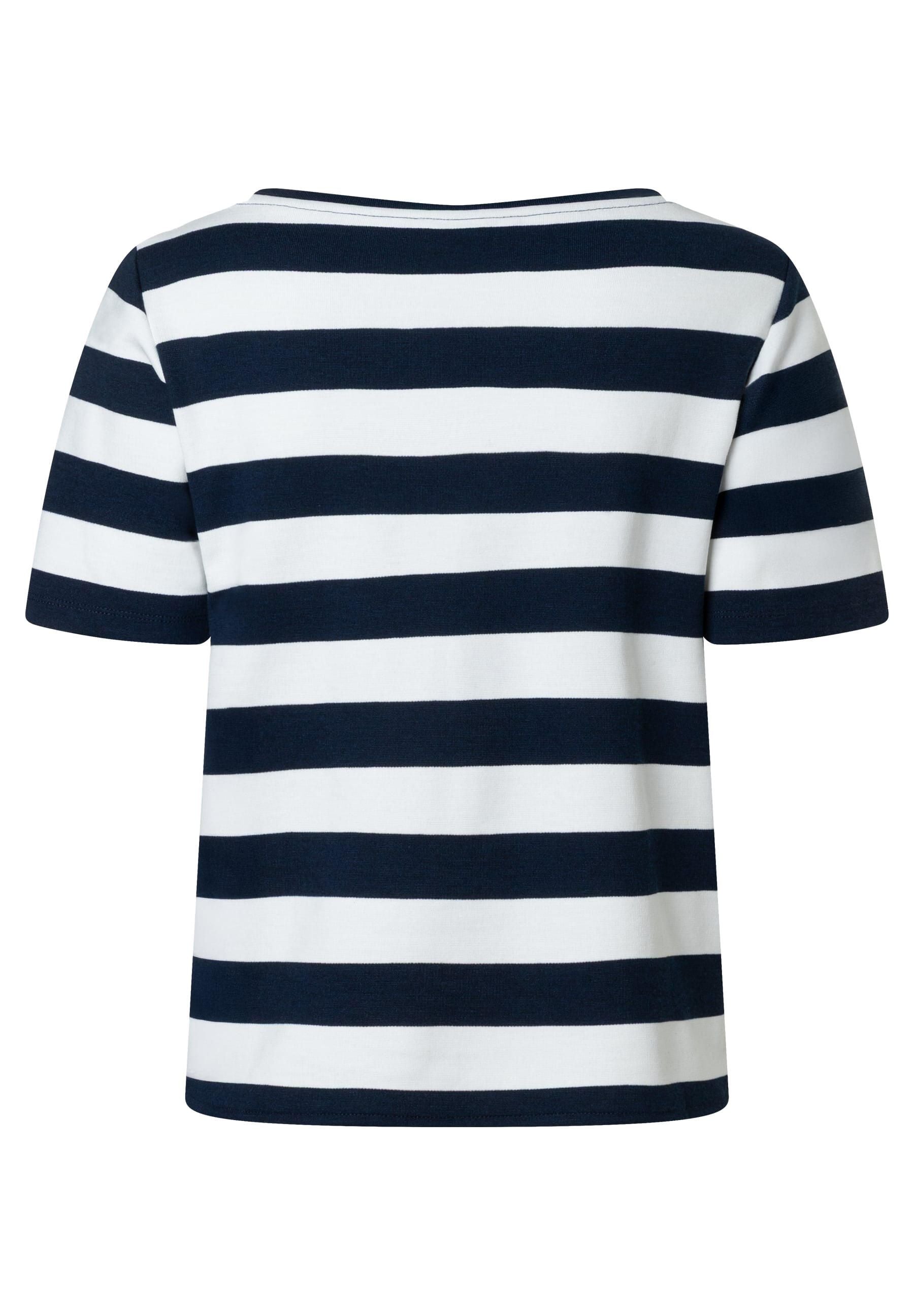 T-Shirt gestreift aus Viskosemix