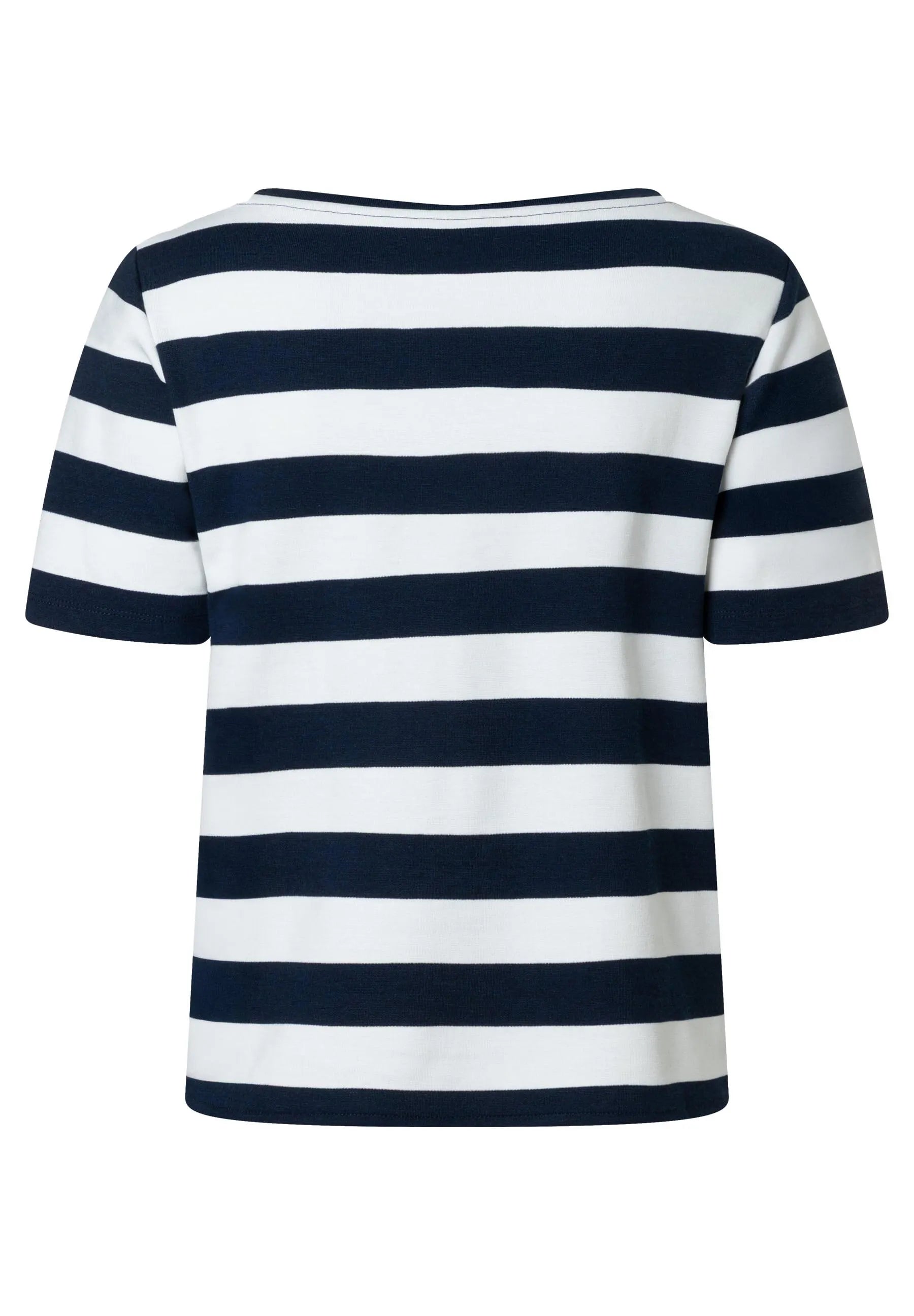 T-Shirt gestreift aus Viskosemix