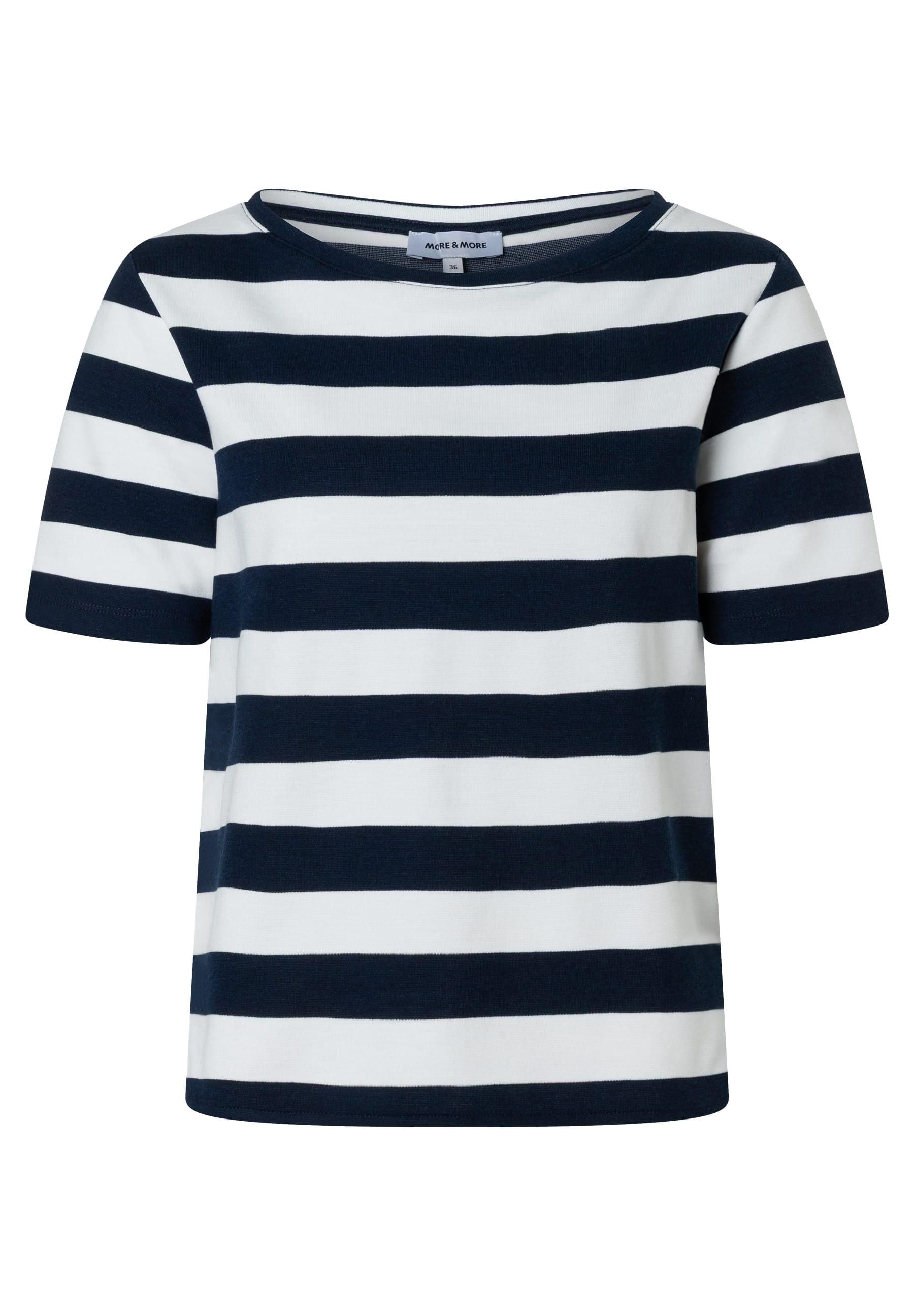 T-Shirt gestreift aus Viskosemix