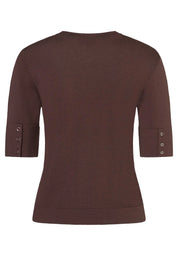 Strick-T-Shirt aus Viskosemix